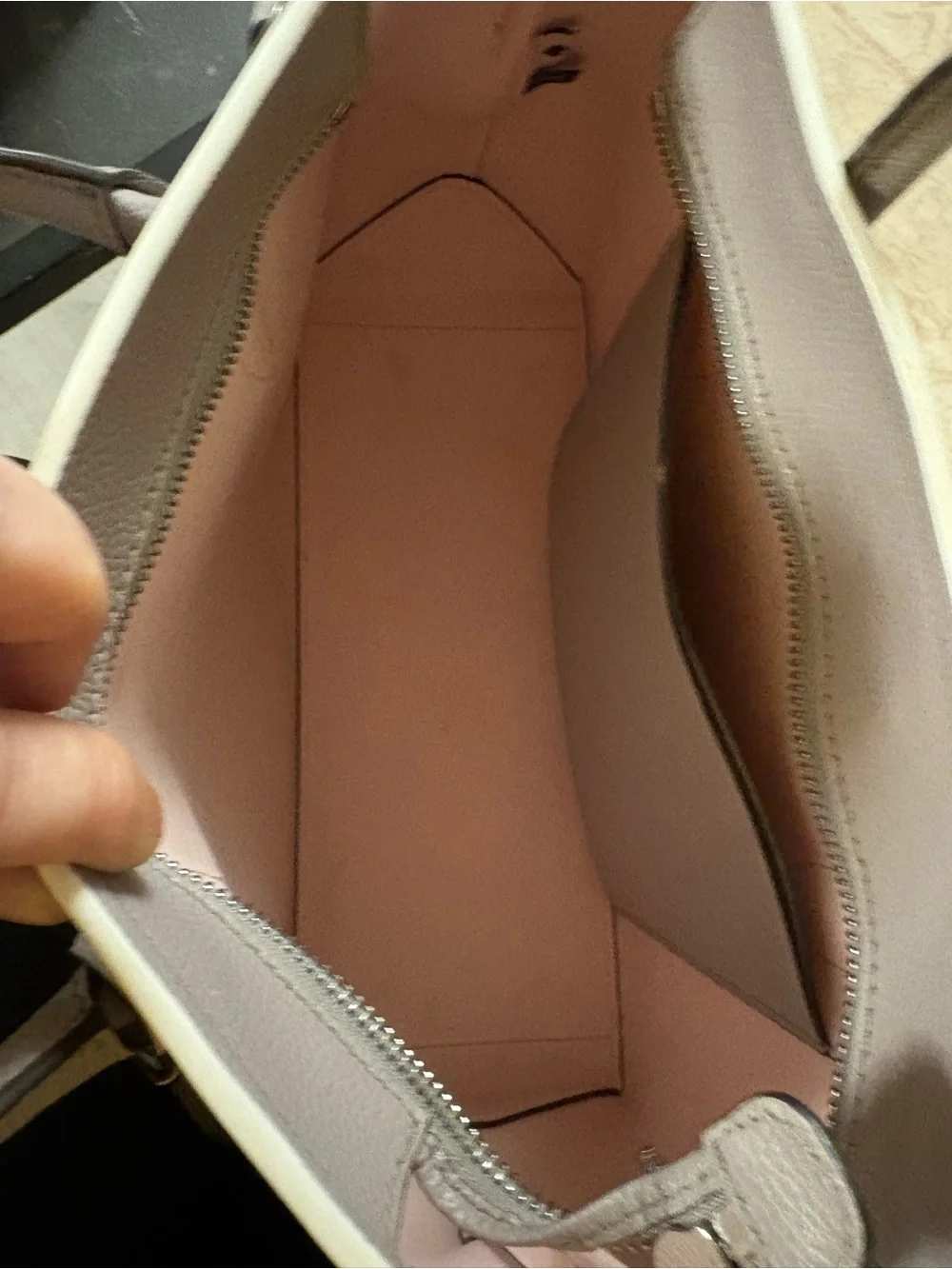 Kate Spade Gray Pebbled Leather Satchel